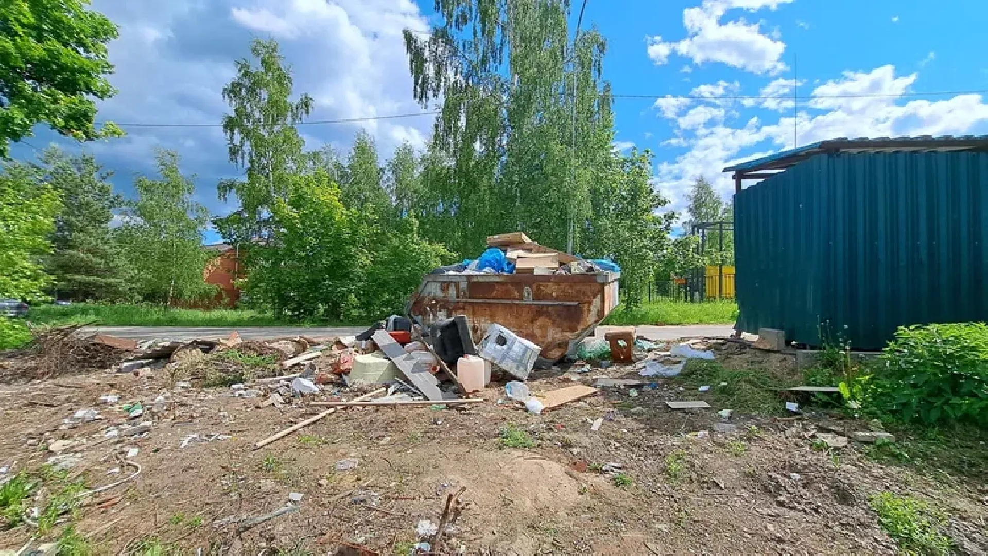 Руза, строительные отходы, мусор, несанкционированный сброс мусора, экология