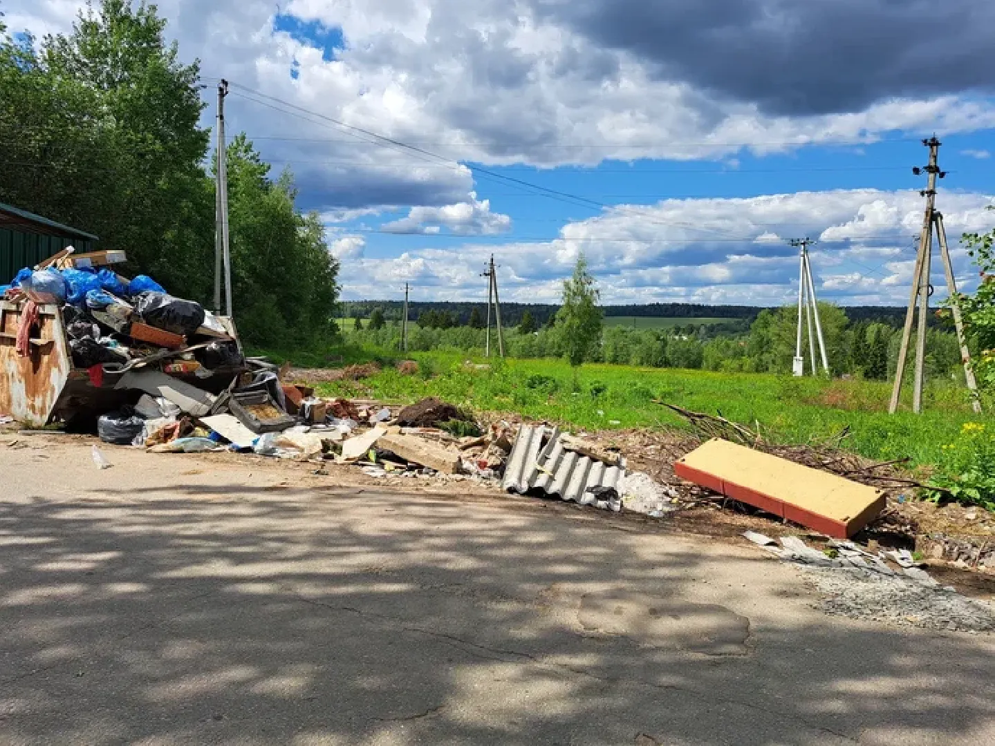 Руза, строительные отходы, мусор, несанкционированный сброс мусора, экология