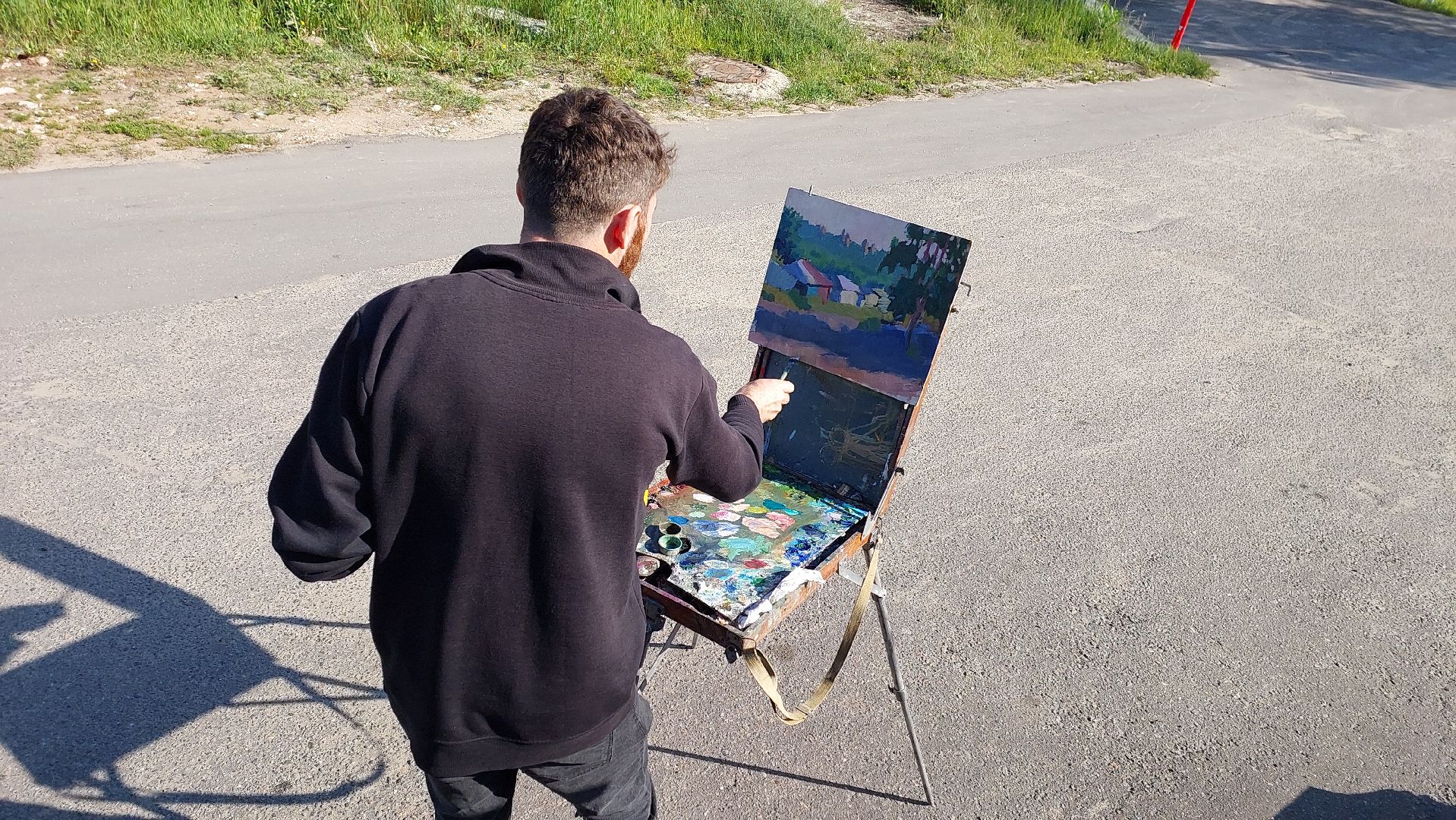 серпухов, художник, туризм, история, рисование, храм, соборная гора, культура,