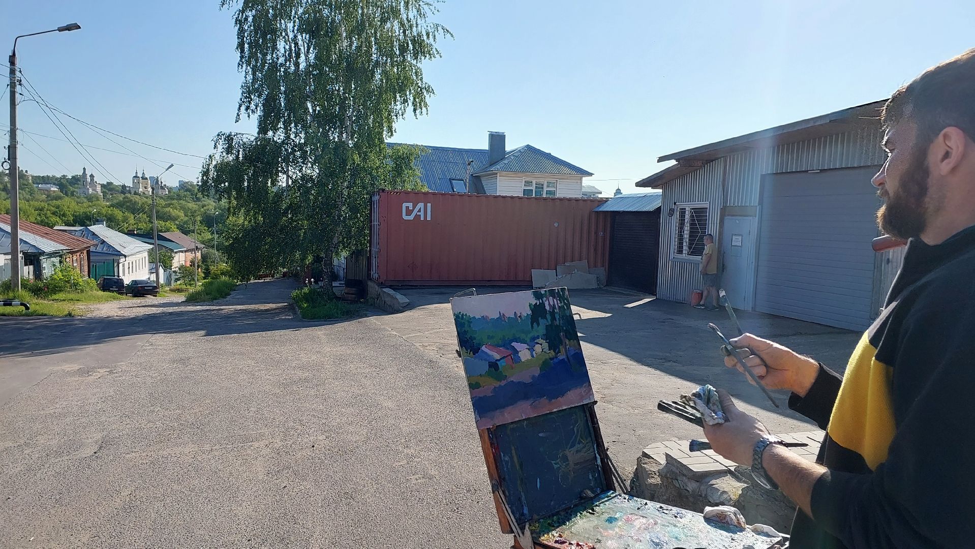 серпухов, художник, туризм, история, рисование, храм, соборная гора, культура,