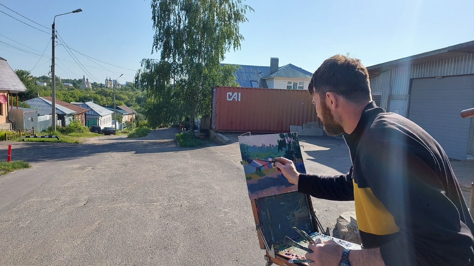 серпухов, художник, туризм, история, рисование, храм, соборная гора, культура,