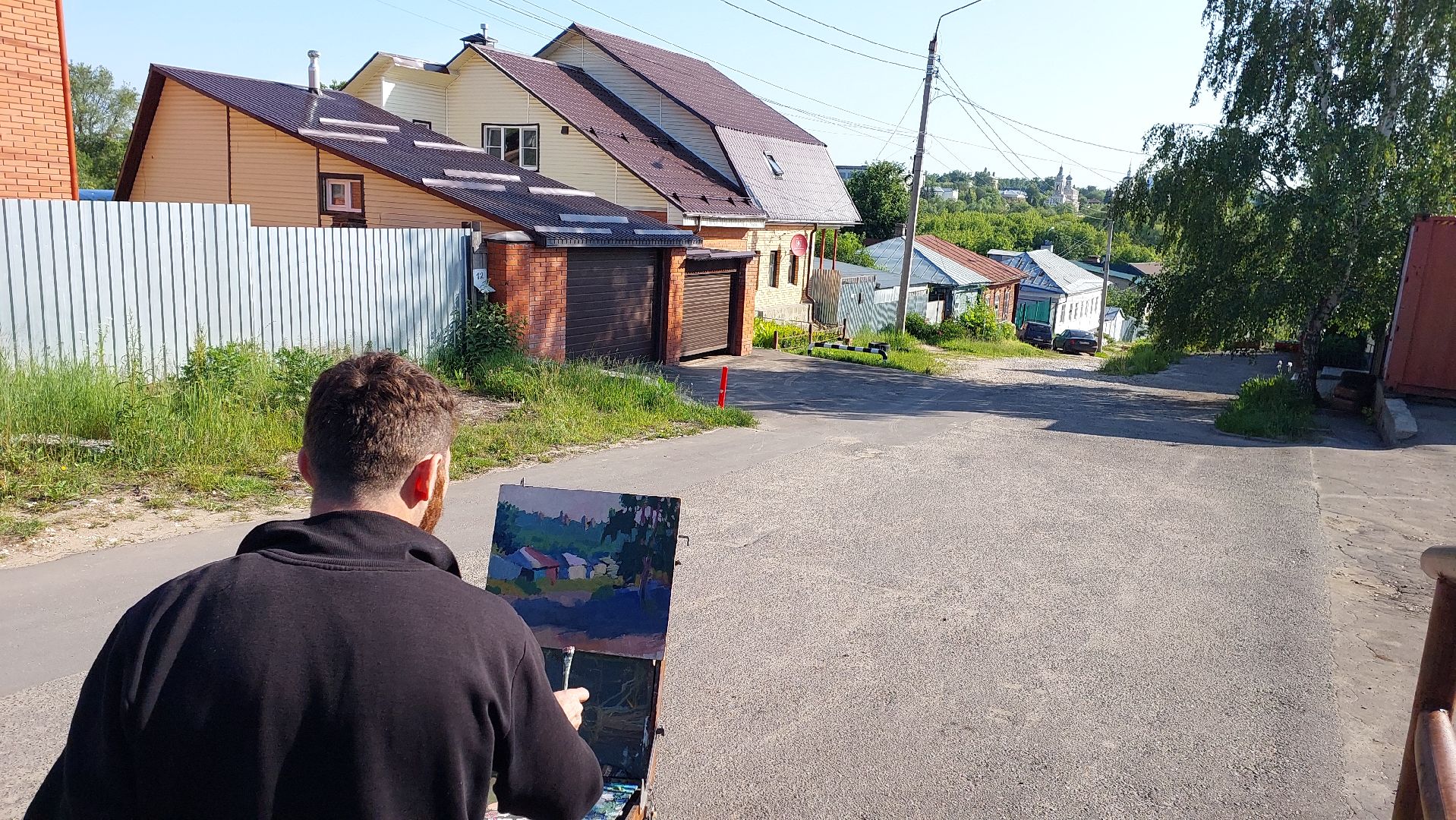 серпухов, художник, туризм, история, рисование, храм, соборная гора, культура,