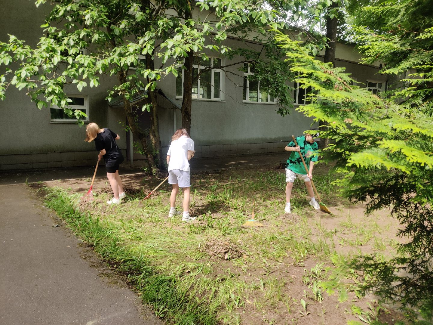 Красноармейск, Пушкинский, трудовые бригады, подростки