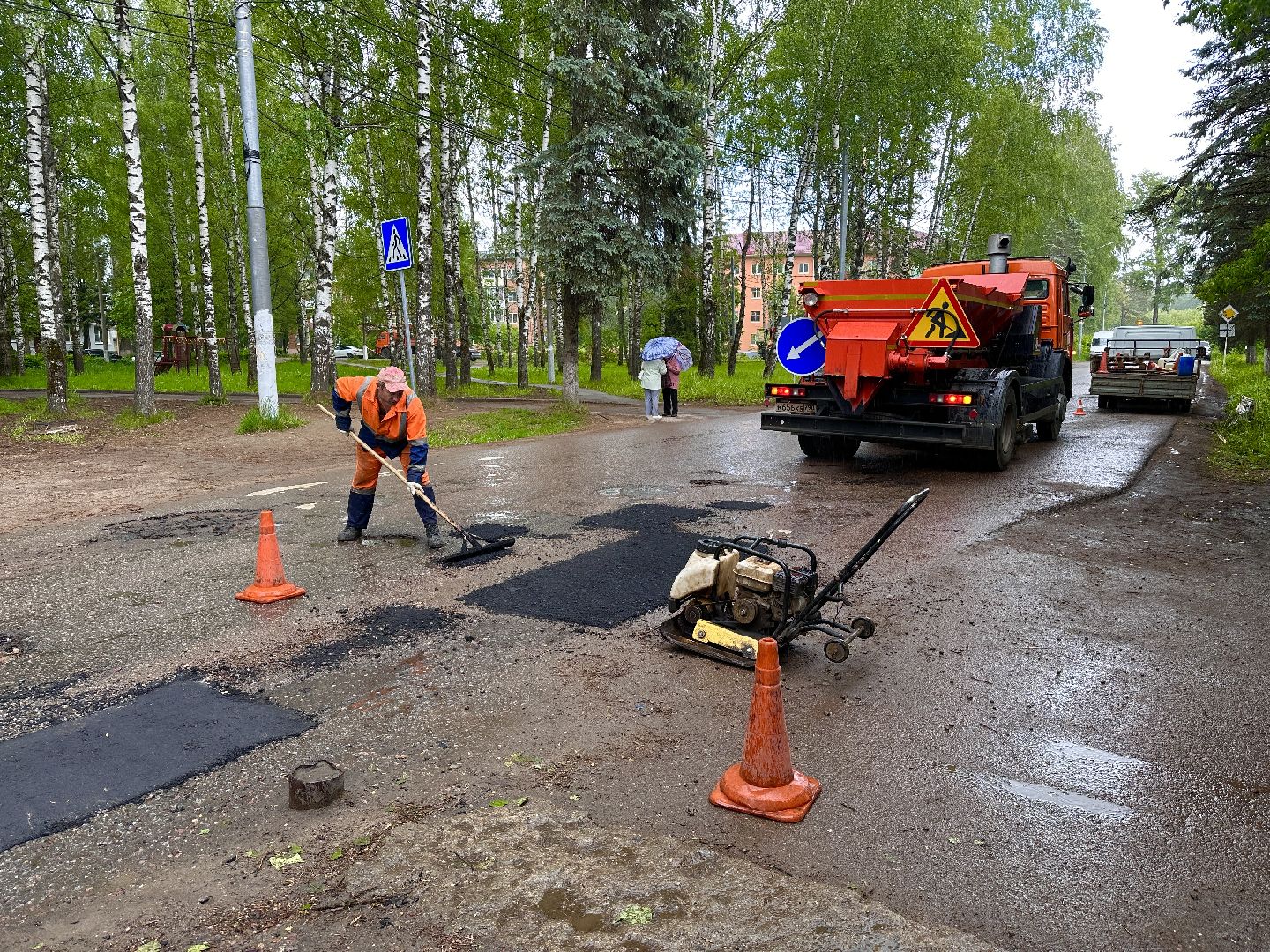 Клин, ремонт дорог, общество, транспорт, перемены