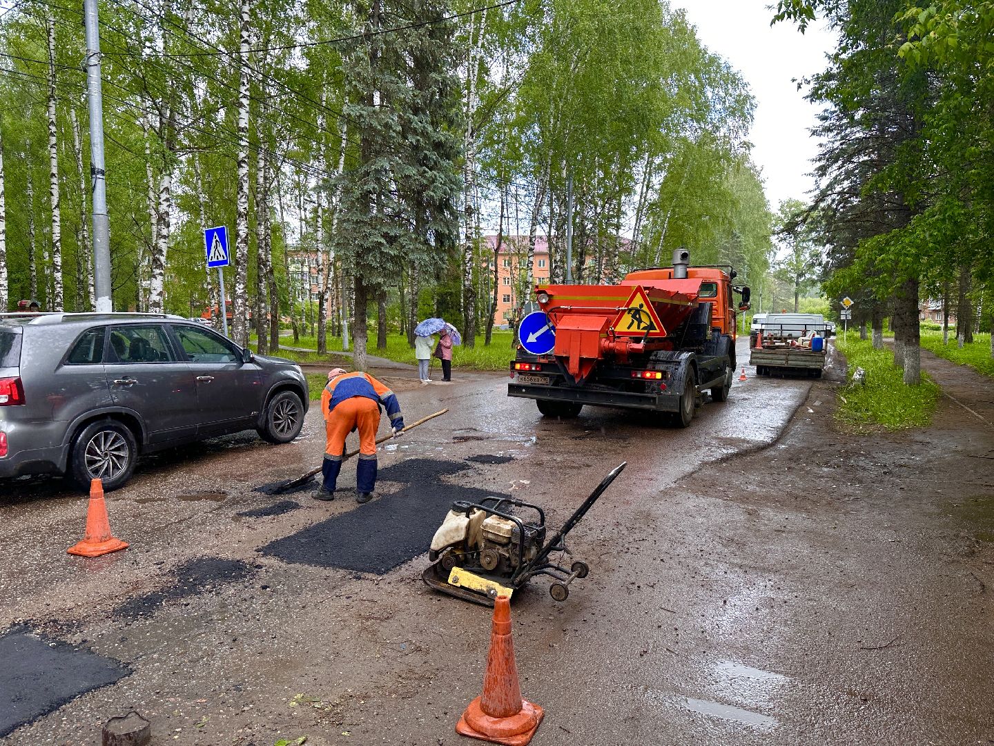 Клин, ремонт дорог, общество, транспорт, перемены