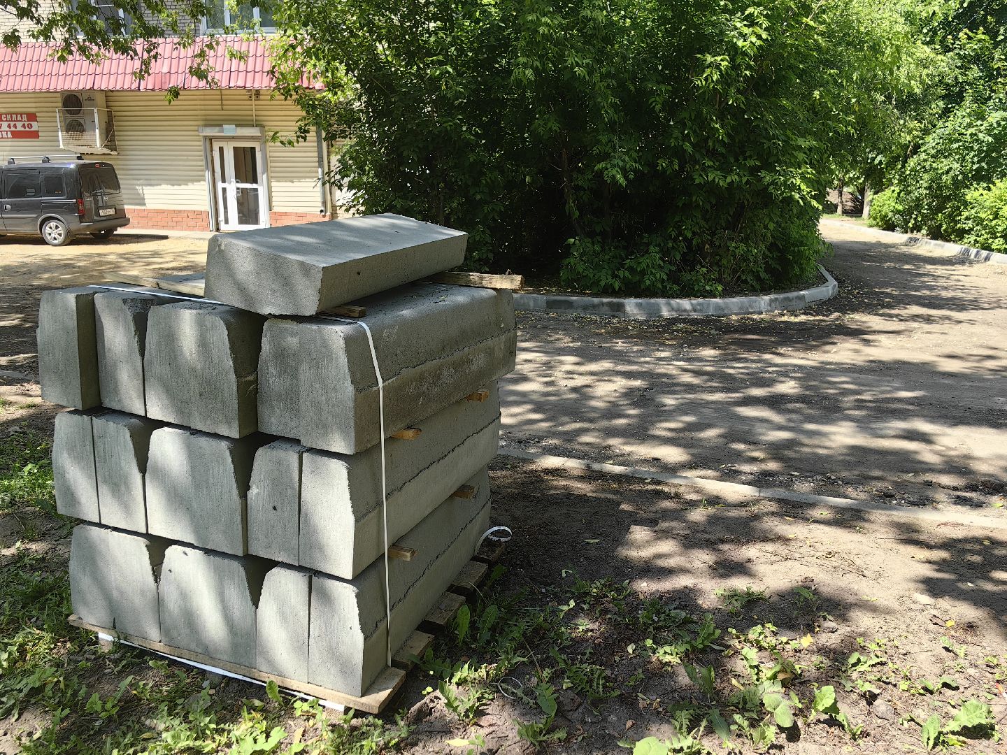 Асфальт, дорога, щебень, укладка