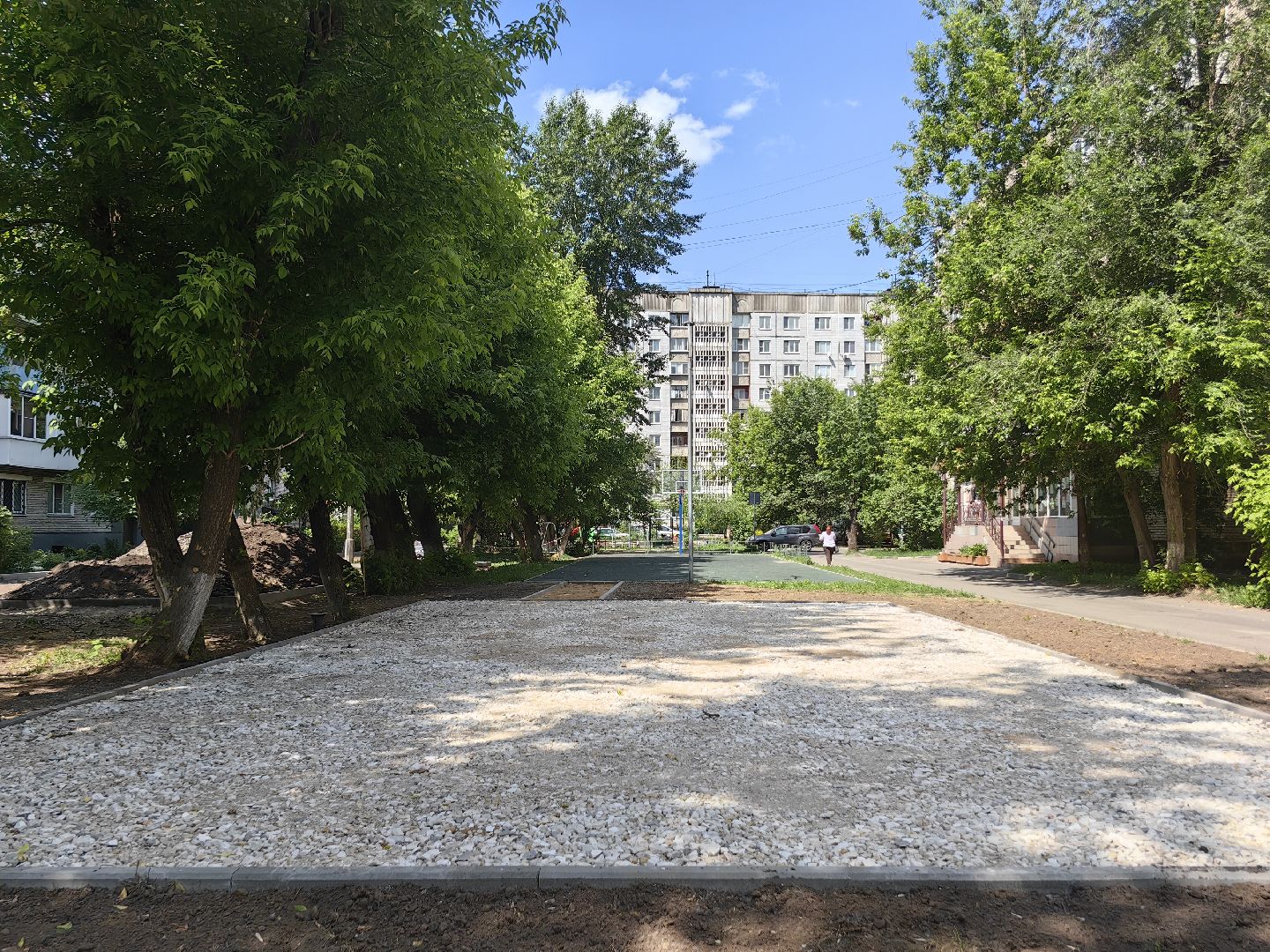 Благоустройство, детская площадка, покрытие, бордюр