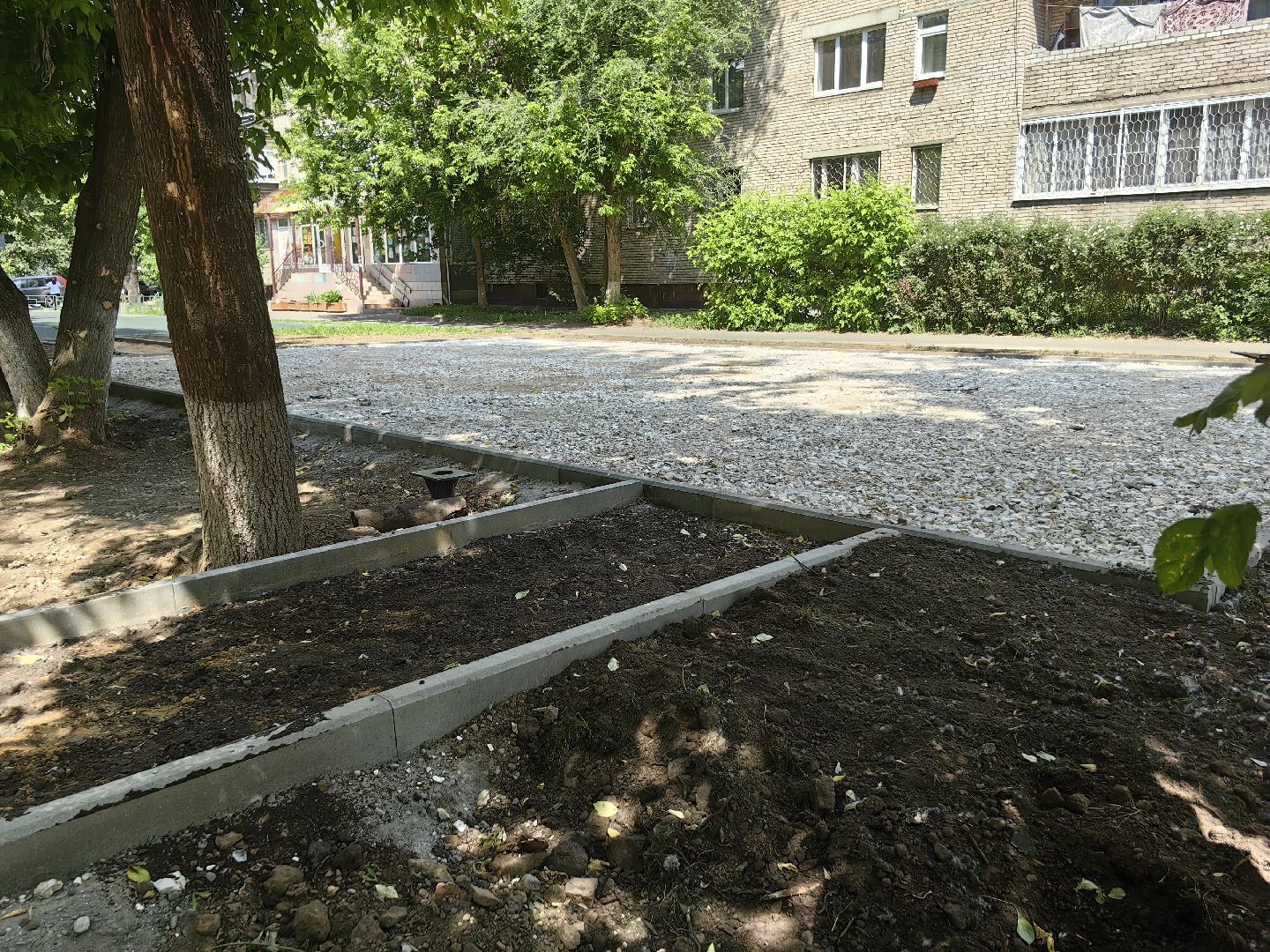 Благоустройство, детская площадка, покрытие, бордюр