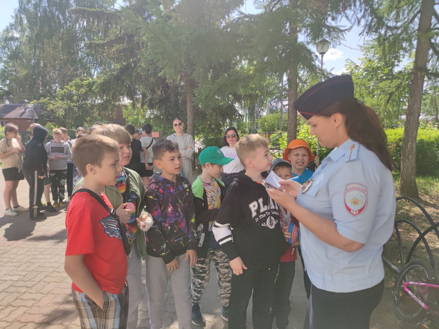 Лагерь, школа, дети, ПДД, Госавтоинспекция, Дубна