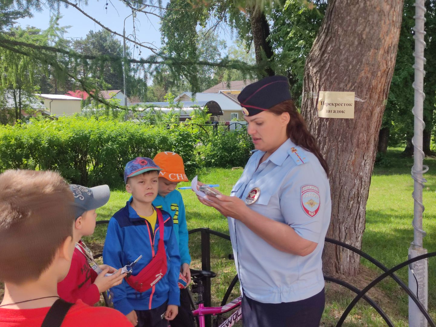 Лагерь, школа, дети, ПДД, Госавтоинспекция, Дубна