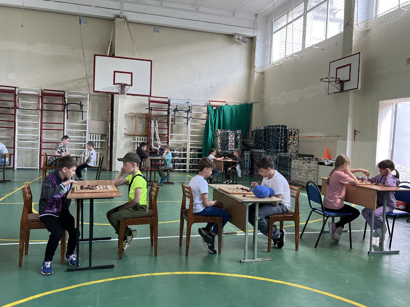 Химки, школьный лагерь, шашки, шахматы, турнир