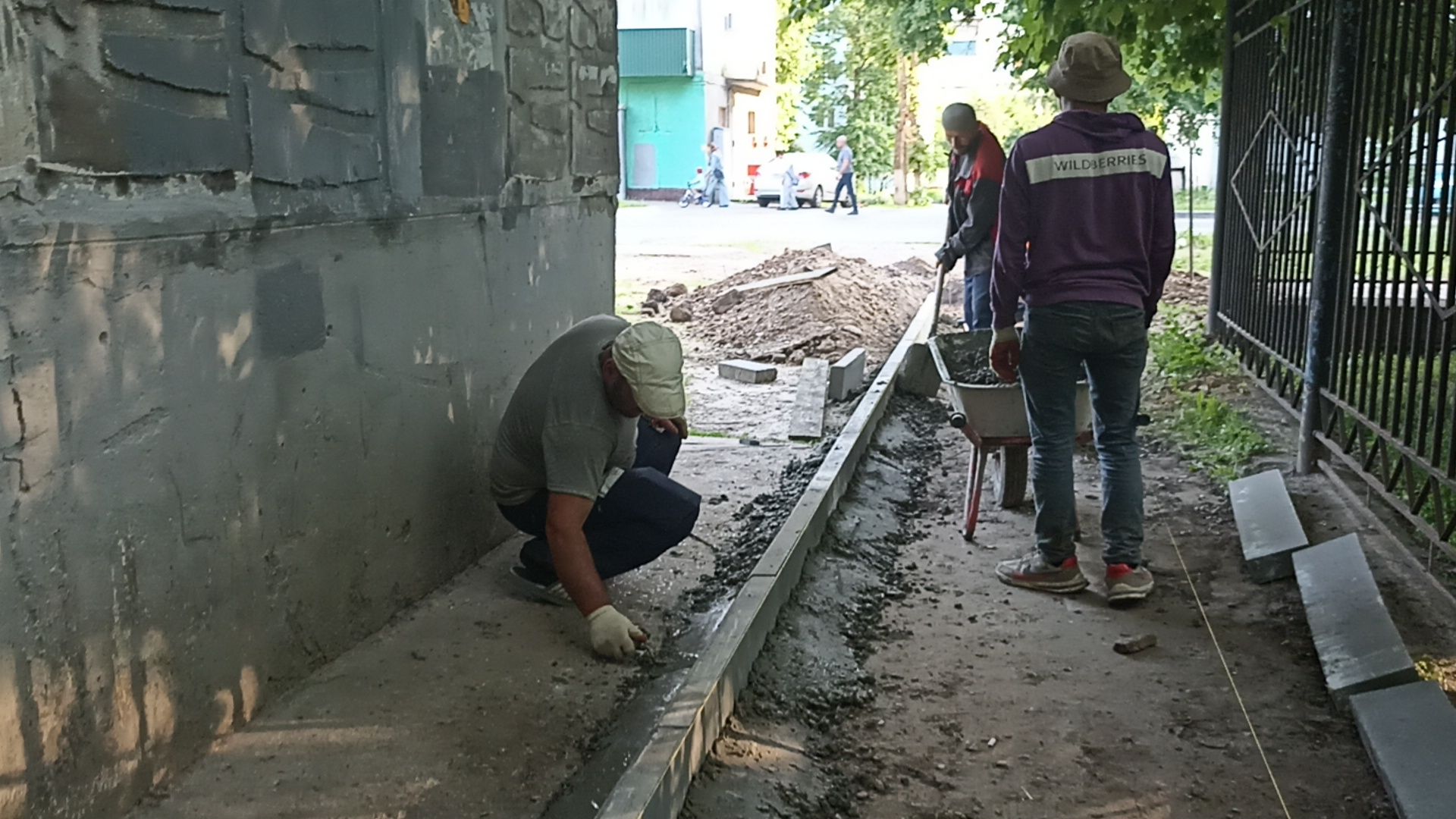 Серпухов, Подмосковье, благоустройство, тротуар, детский сад