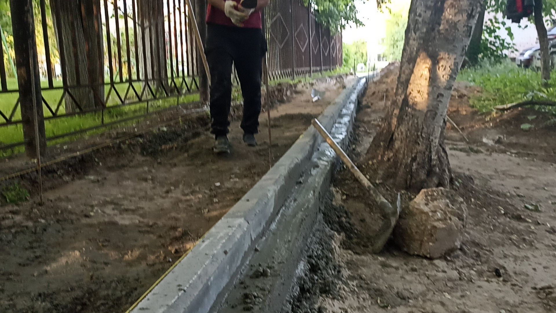 Серпухов, Подмосковье, благоустройство, тротуар, детский сад