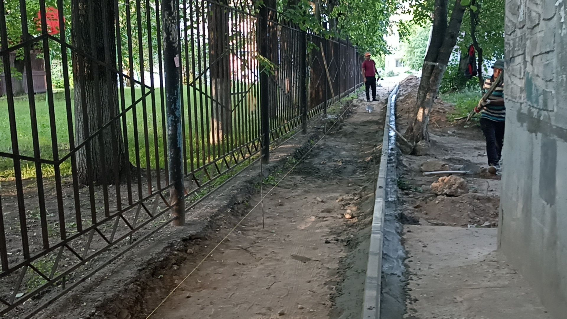 Серпухов, Подмосковье, благоустройство, тротуар, детский сад