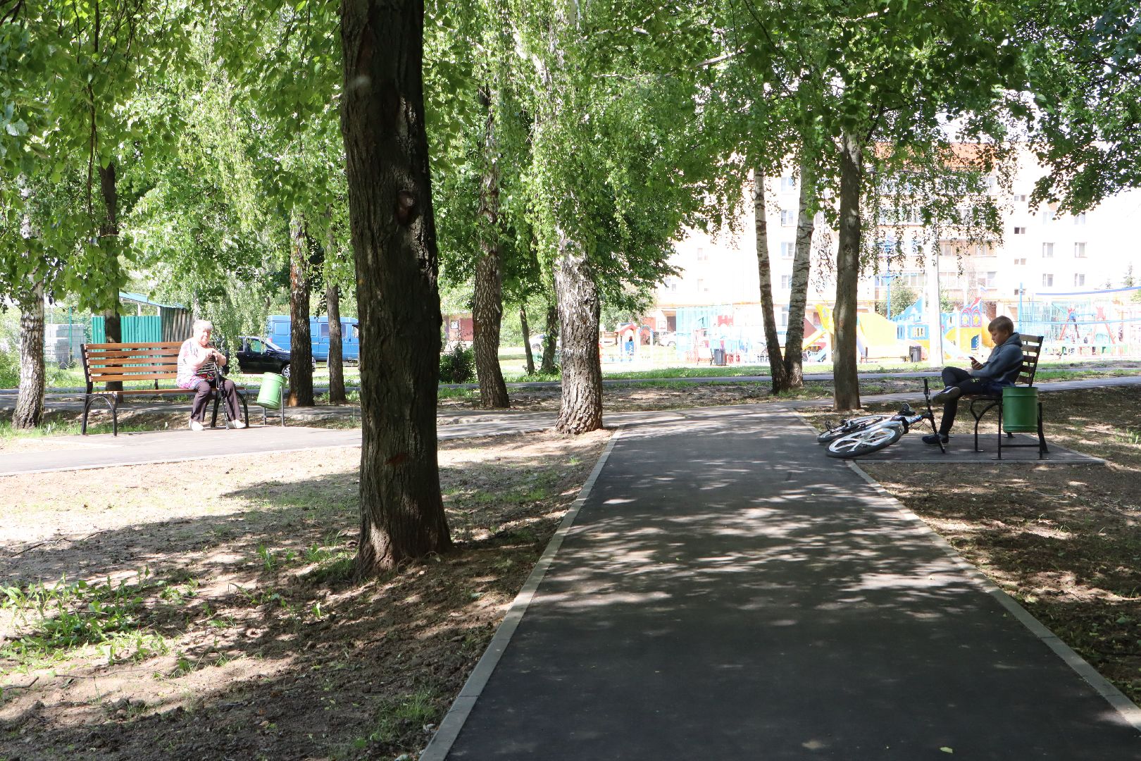 Серебряные Пруды, Тихий сквер, благоустройство