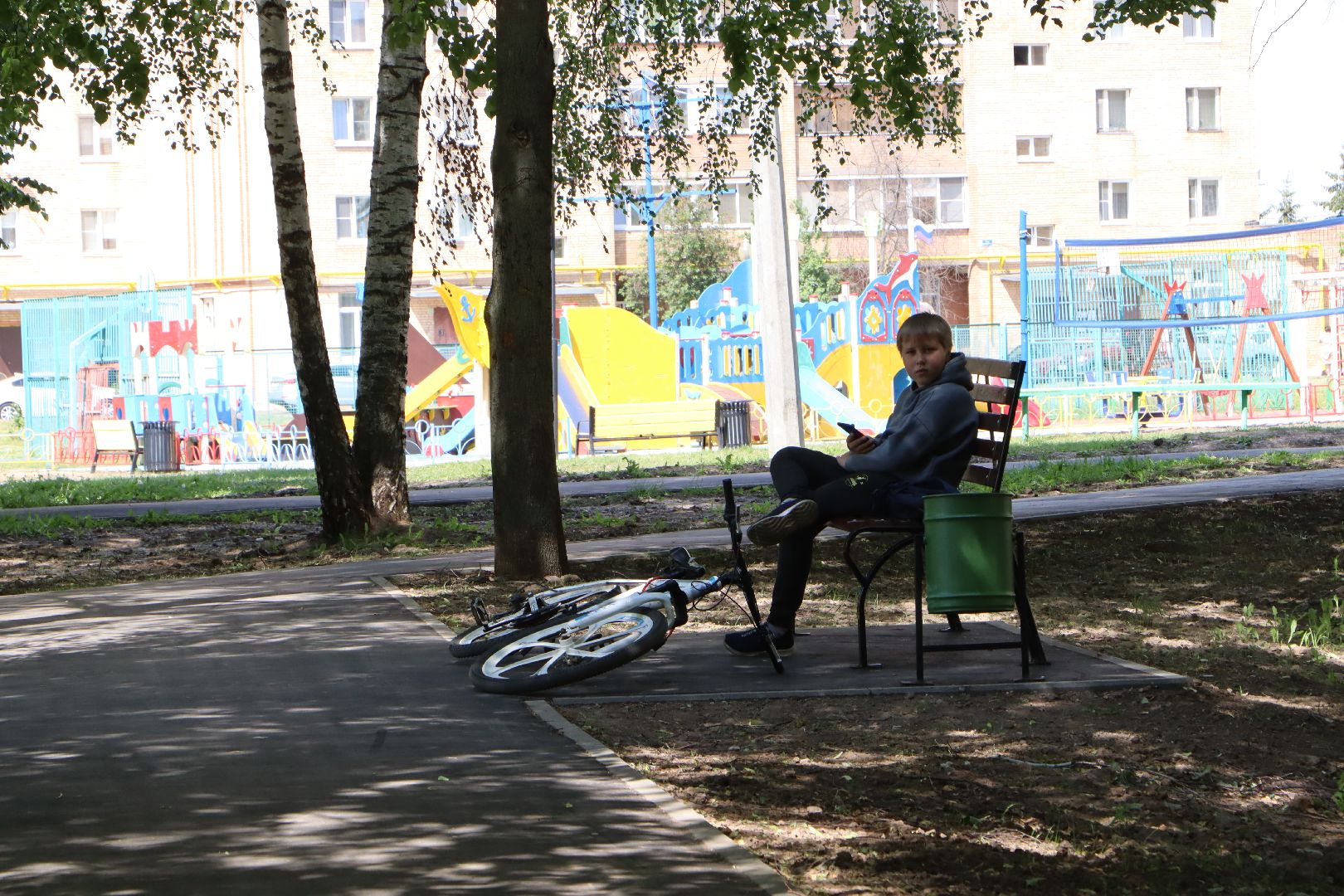 Серебряные Пруды, Тихий сквер, благоустройство