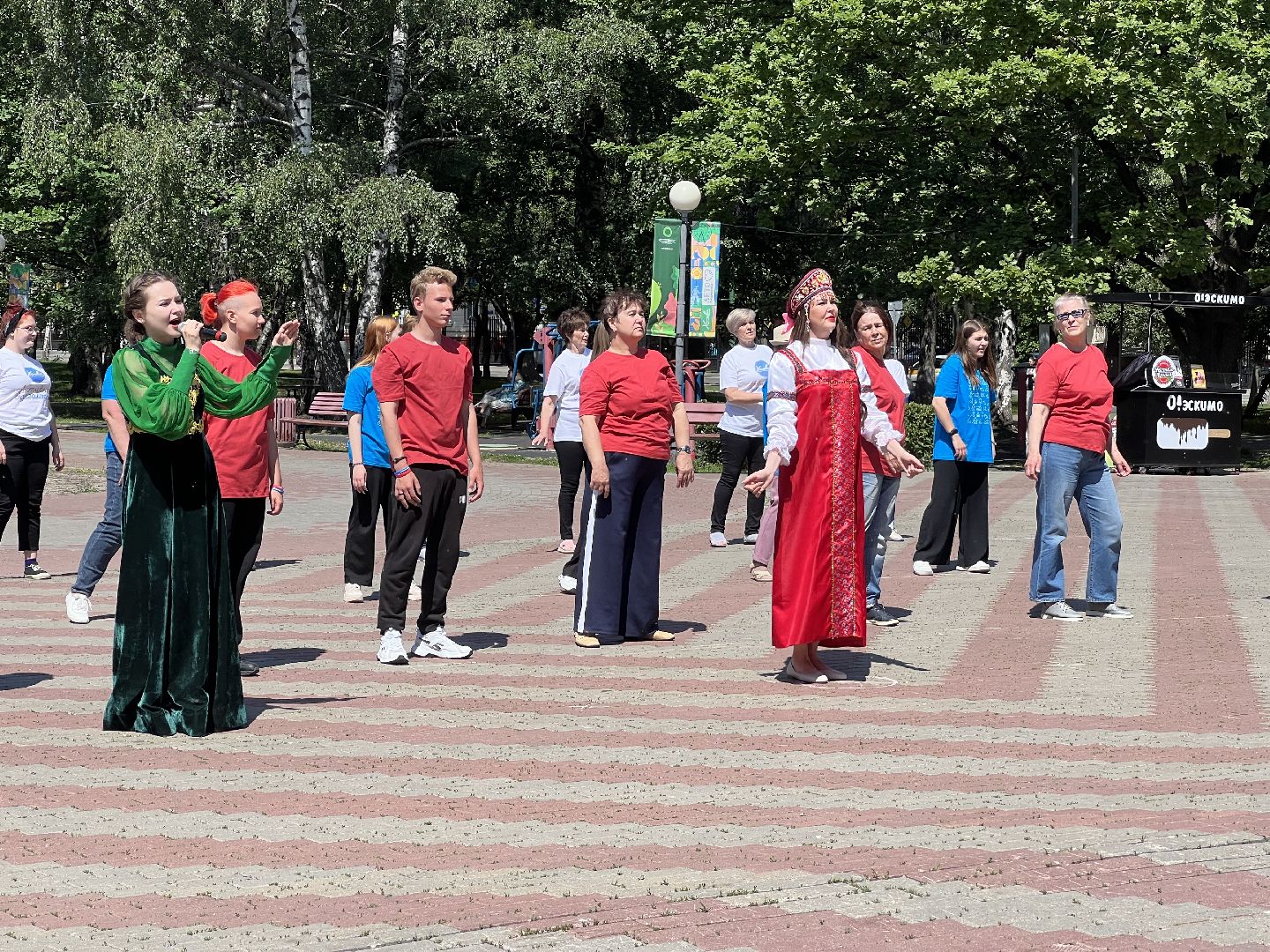 Химки, флешмоб, сквер Юбилейный, День России