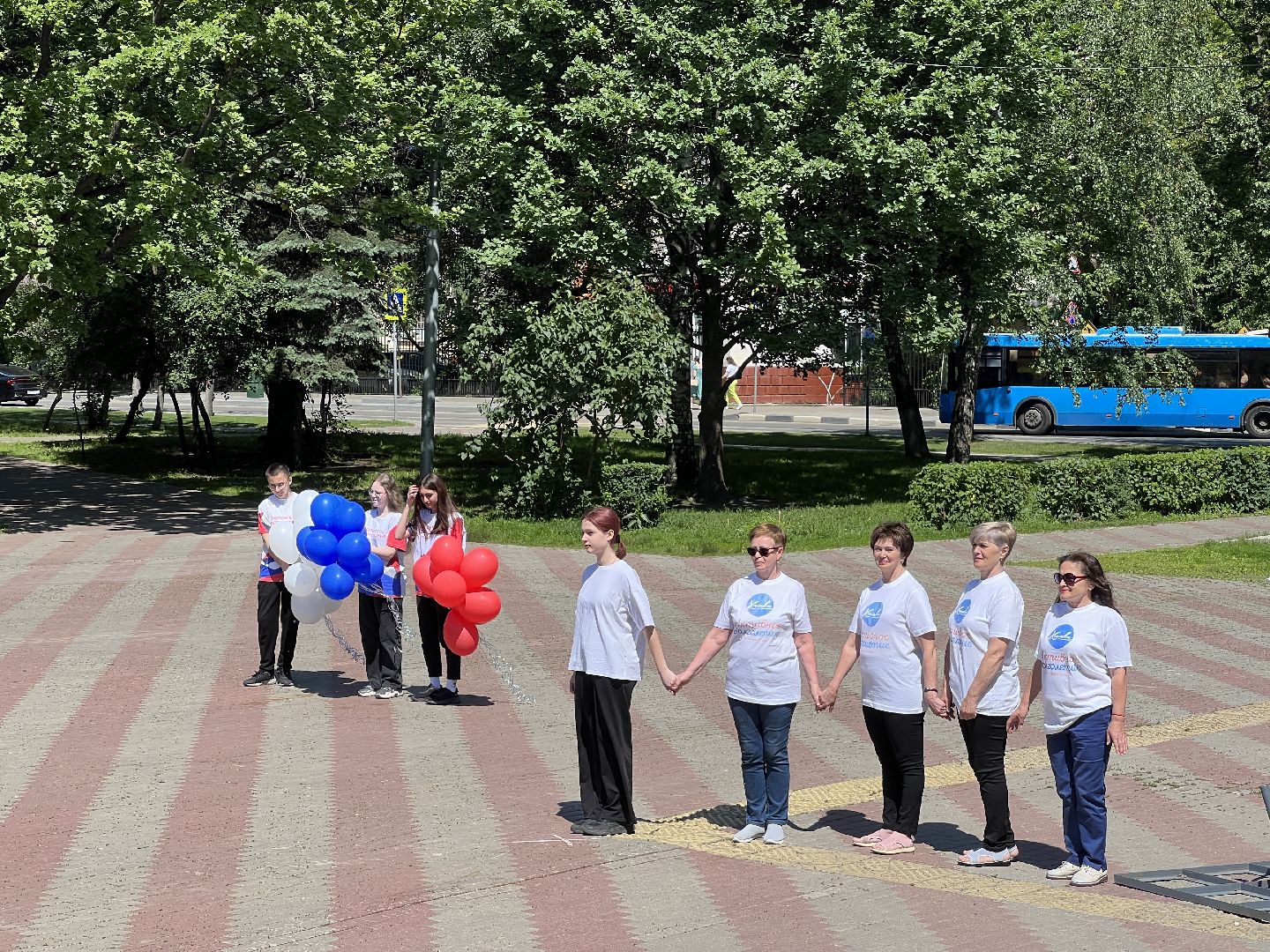 Химки, флешмоб, сквер Юбилейный, День России