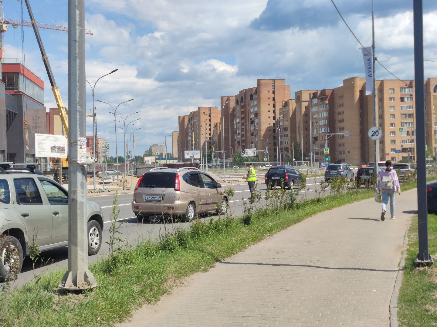 Обновление разметки, дороги, Дубна