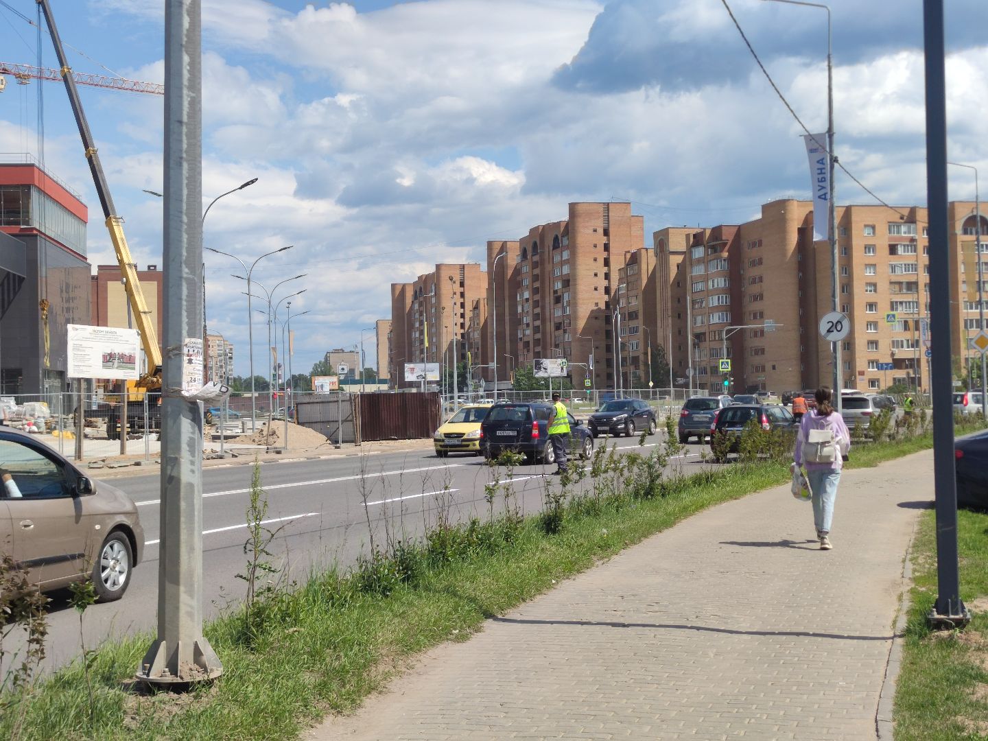 Обновление разметки, дороги, Дубна