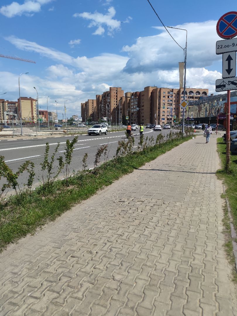 Обновление разметки, дороги, Дубна