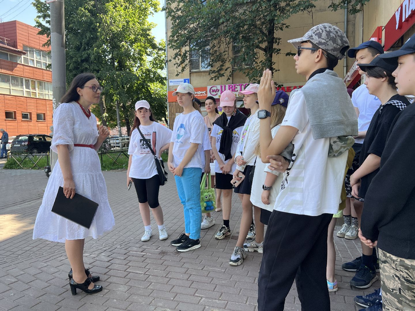 Химки, улица Московская, экскурсия, дети