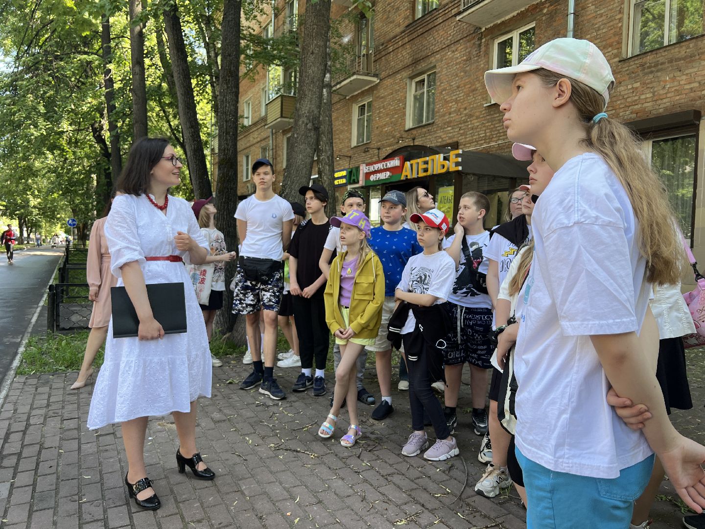 Химки, улица Московская, экскурсия, дети