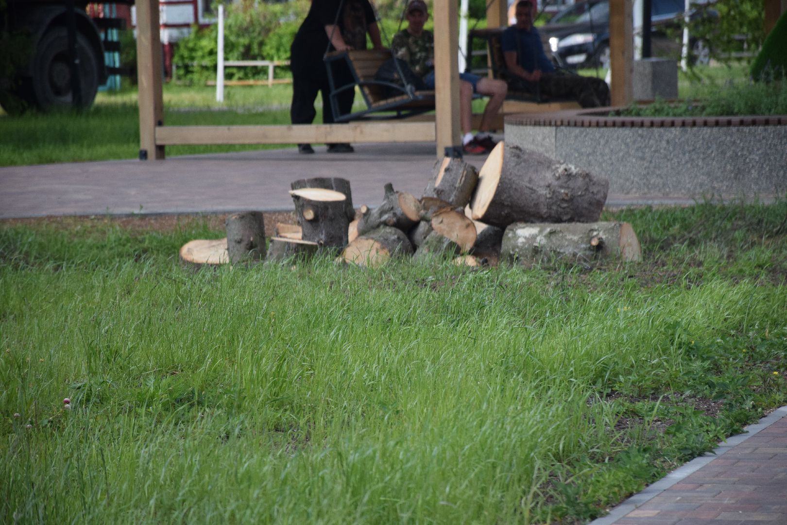 Павловский Посад, городской округ Павловский Посад, благоустройство, сквер, уборка