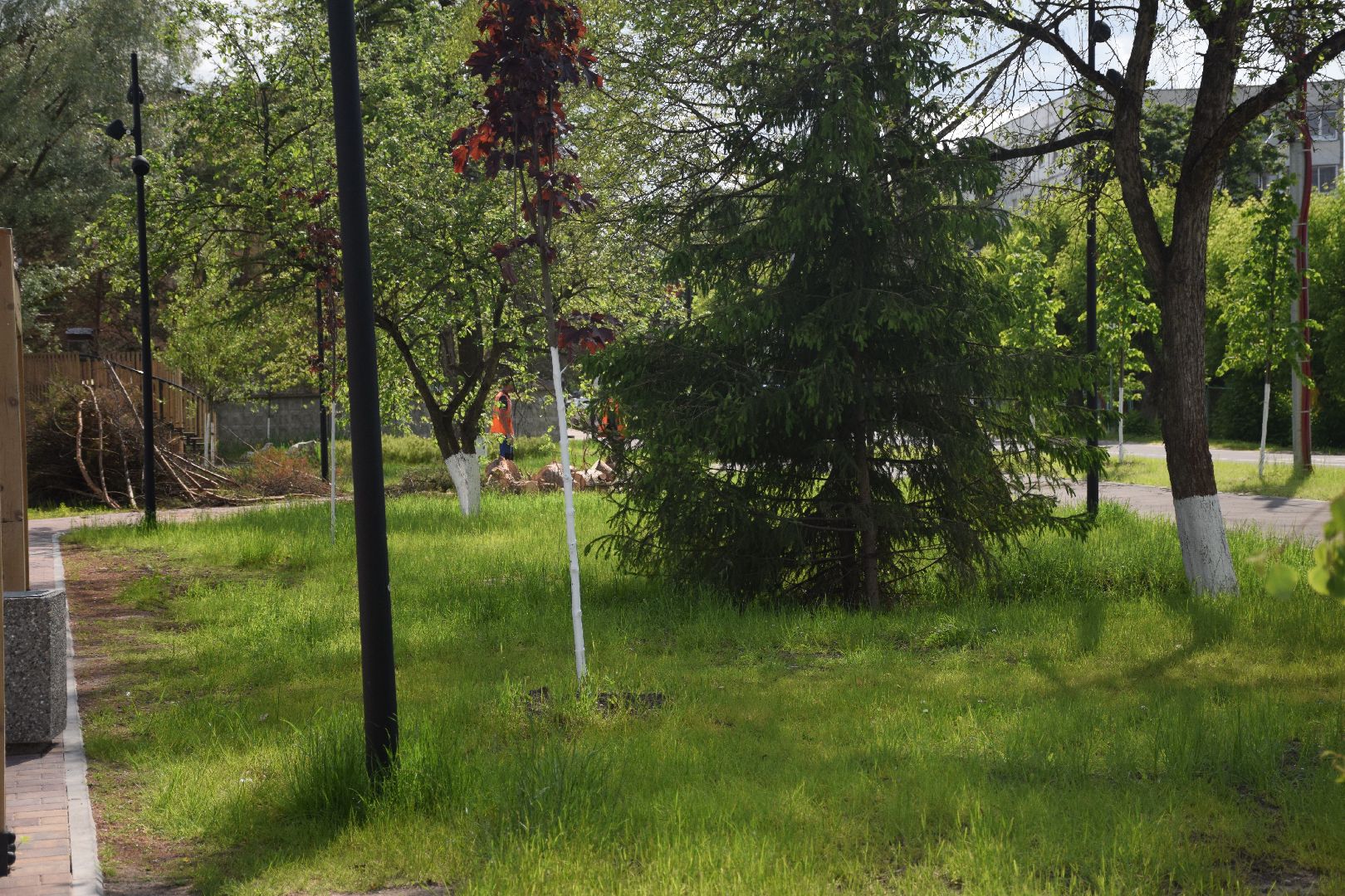 Павловский Посад, городской округ Павловский Посад, благоустройство, сквер, уборка