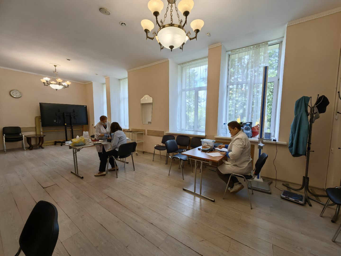 Диспансеризация, врач, жители, анализы