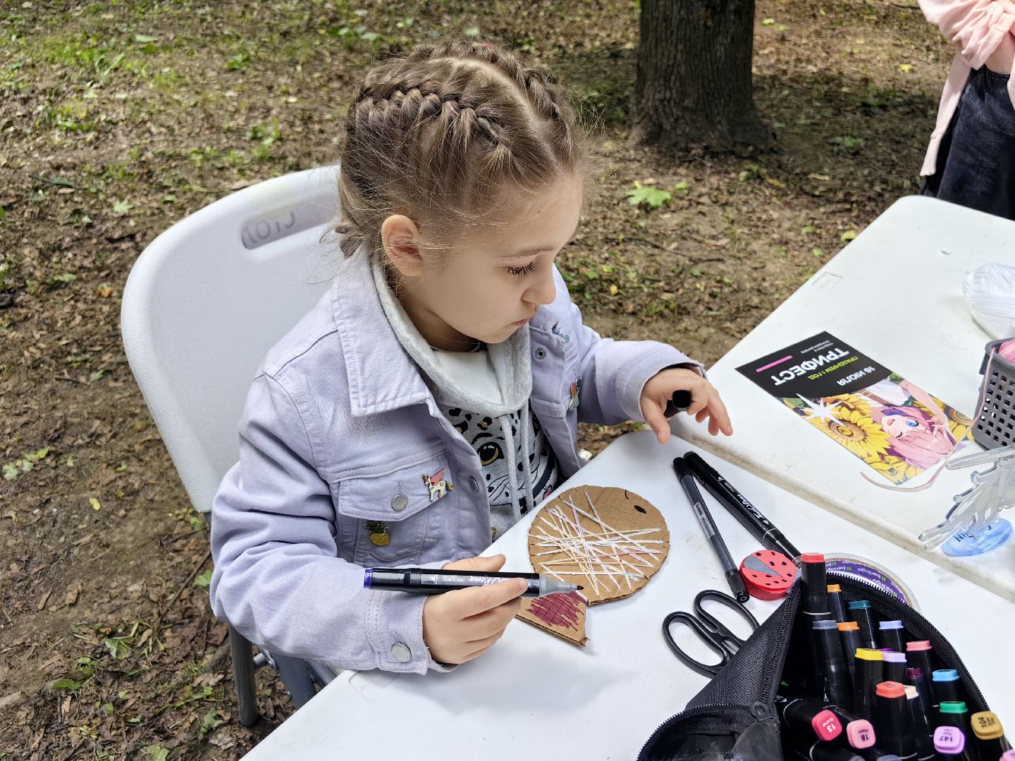 Мастер-класс, дети, рисование, парк, лето
