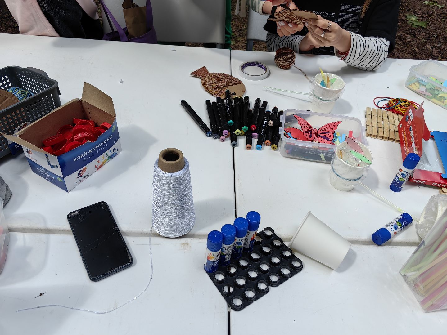 Мастер-класс, дети, рисование, парк, лето