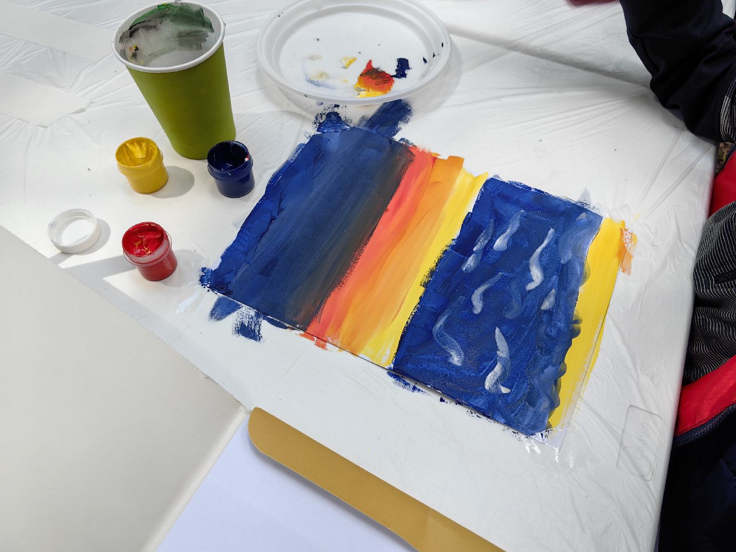 Мастер-класс, дети, рисование, парк, лето