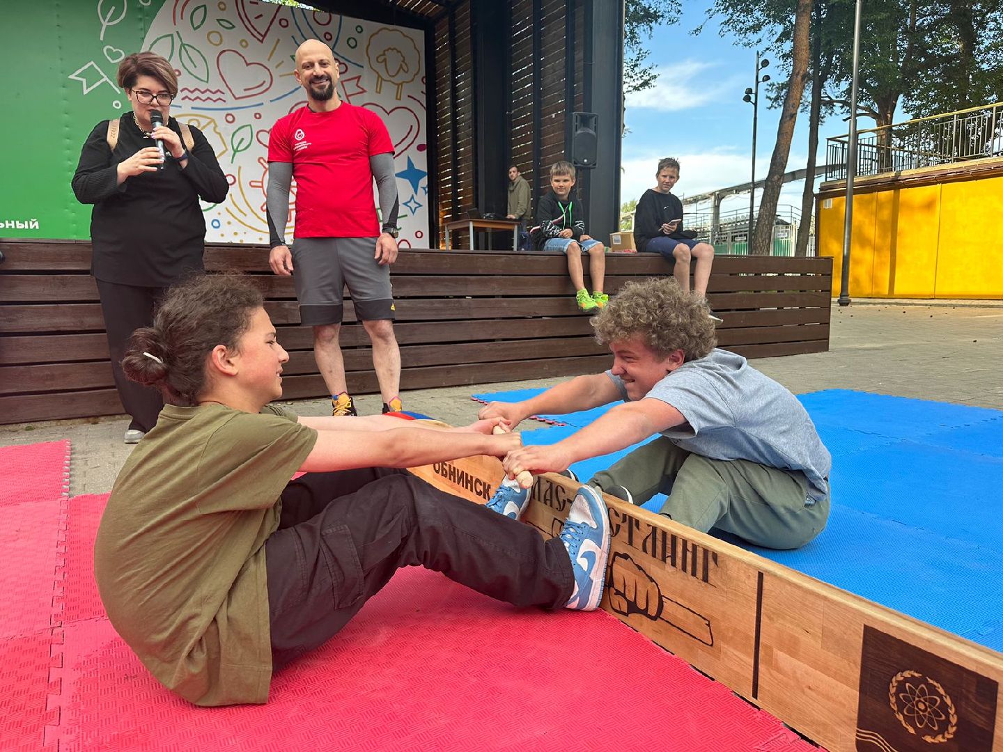 Мас-рестлинг, Наро-Фоминск, монтессори-пикник, соревнования