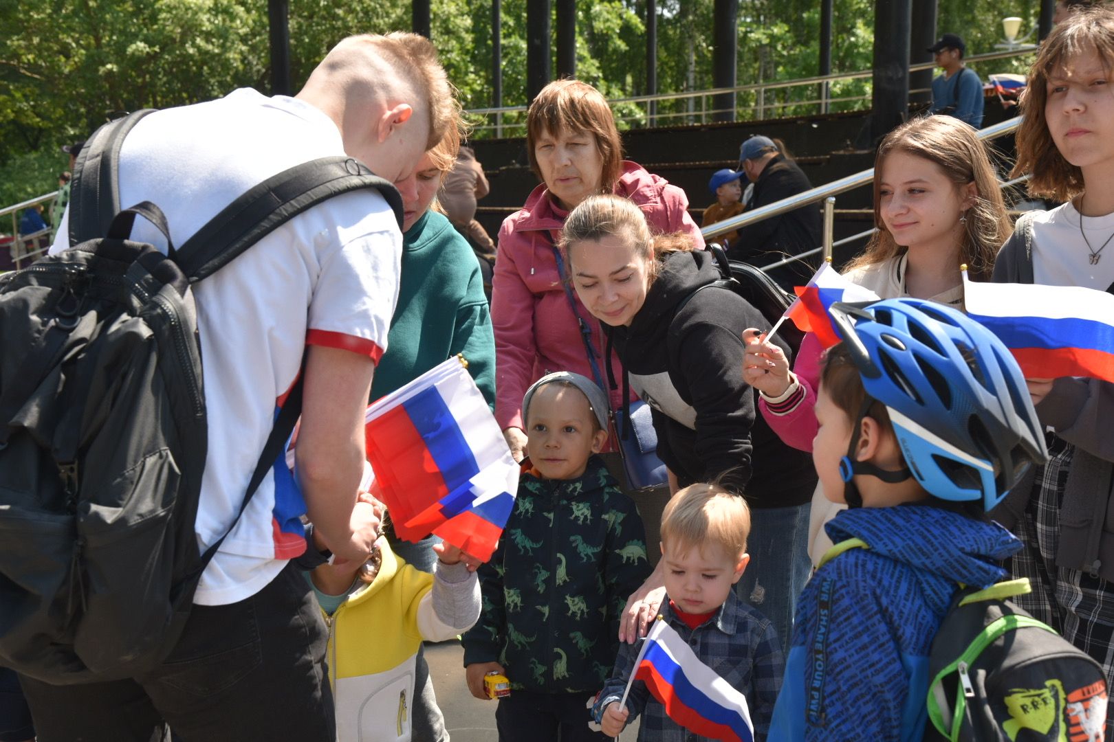 Химки, праздник, флаг, волонтеры