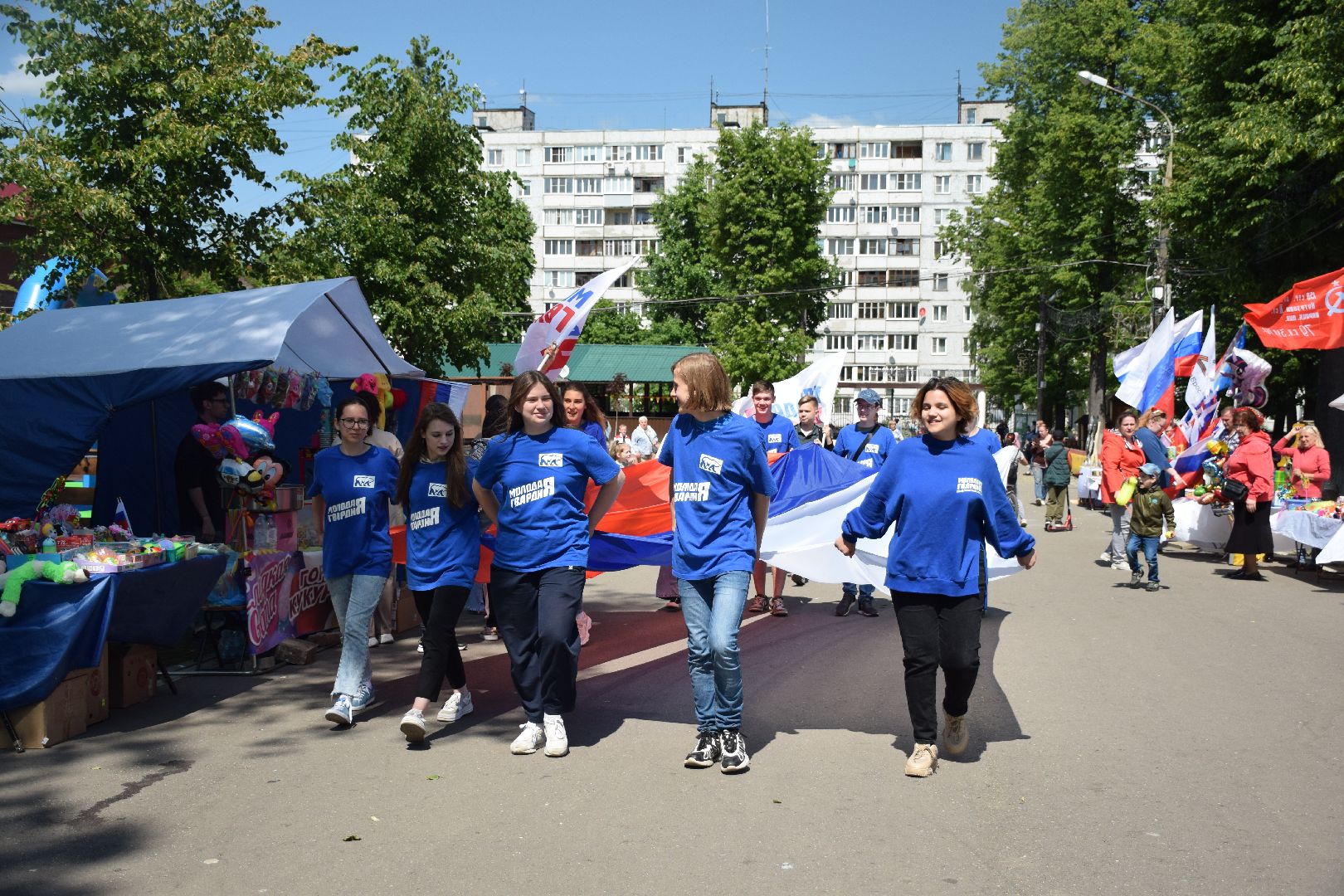 Павловский Посад, городской округ Павловский Посад, флаг, День России, праздник