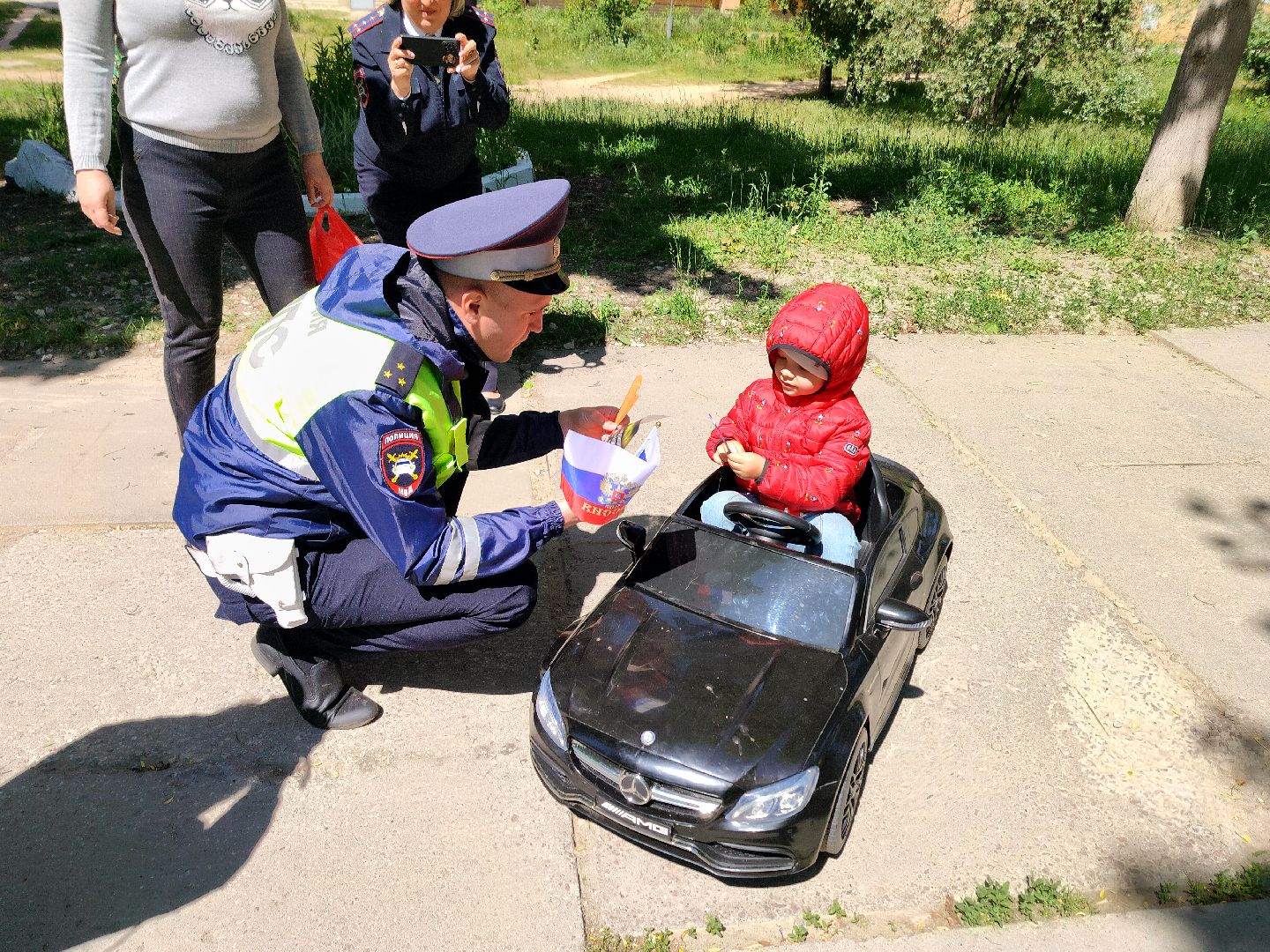 Протвино, Госавтоинспекция, праздник, триколор, День России