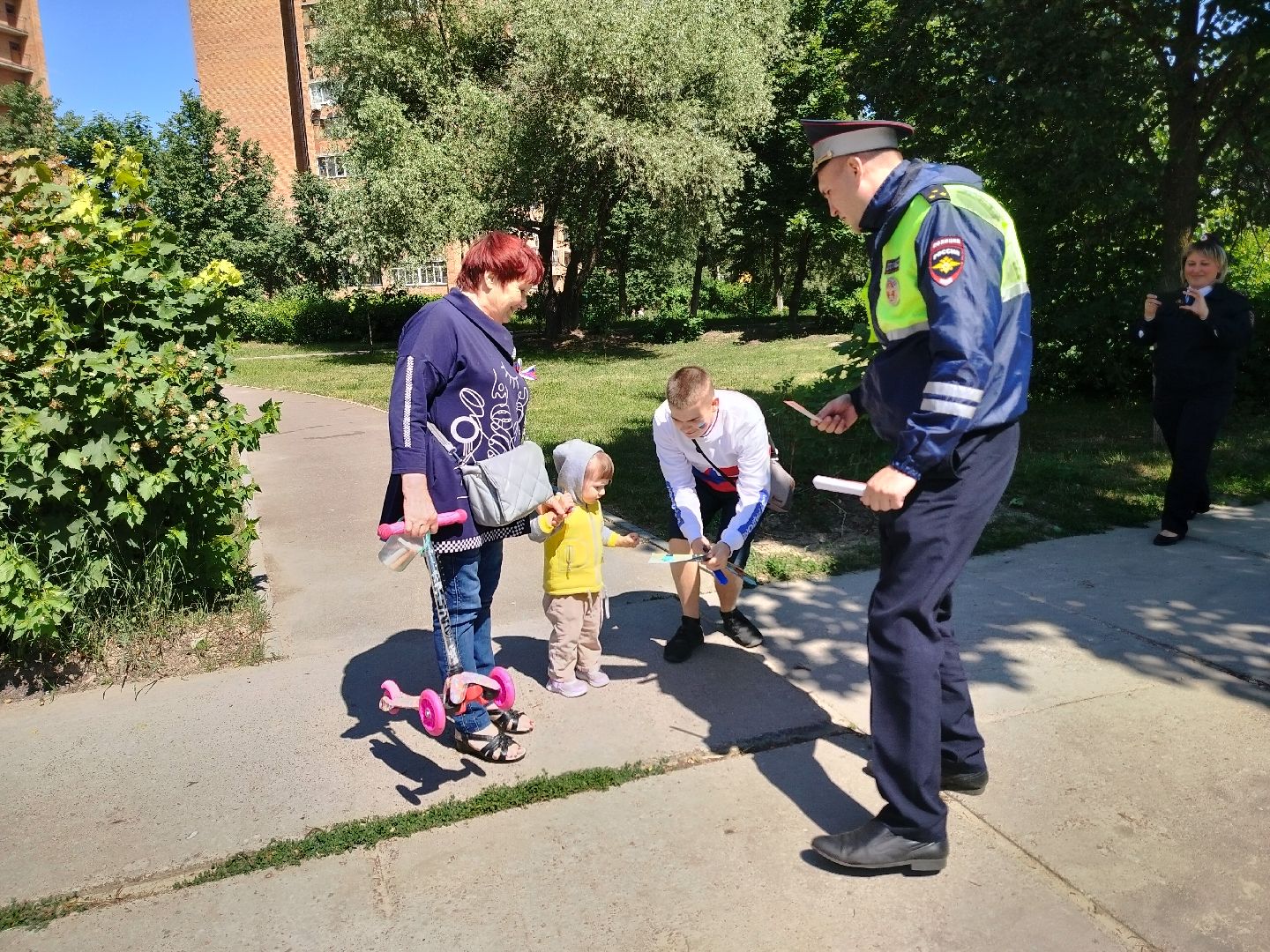 Протвино, Госавтоинспекция, праздник, триколор, День России