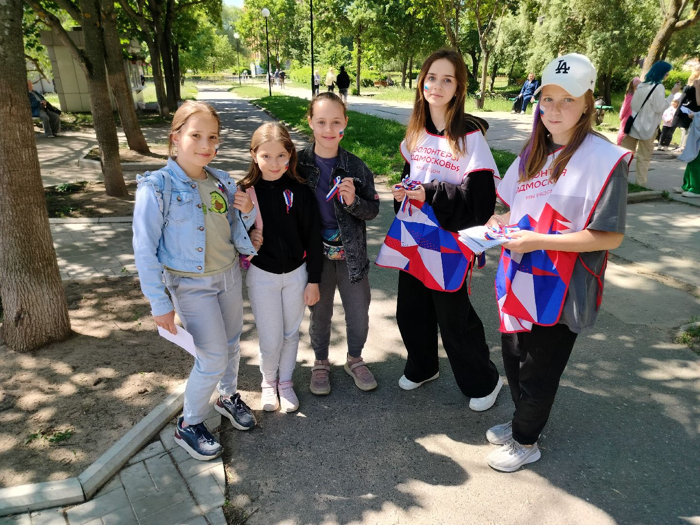 День России, волонтеры, праздник, триколор, Протвино