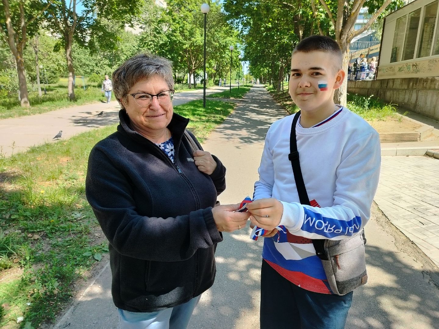 День России, волонтеры, праздник, триколор, Протвино