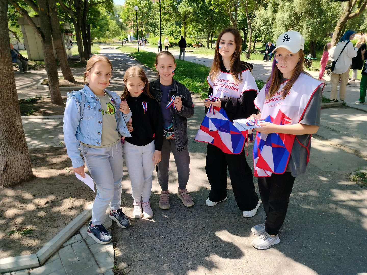 День России, волонтеры, праздник, триколор, Протвино