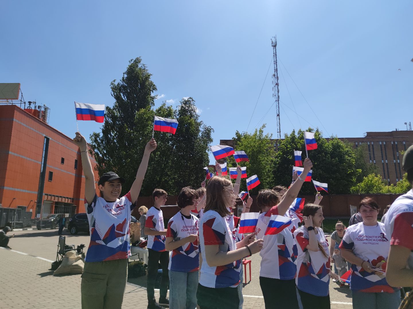 Триколорный забег, День России, праздник, Дубна