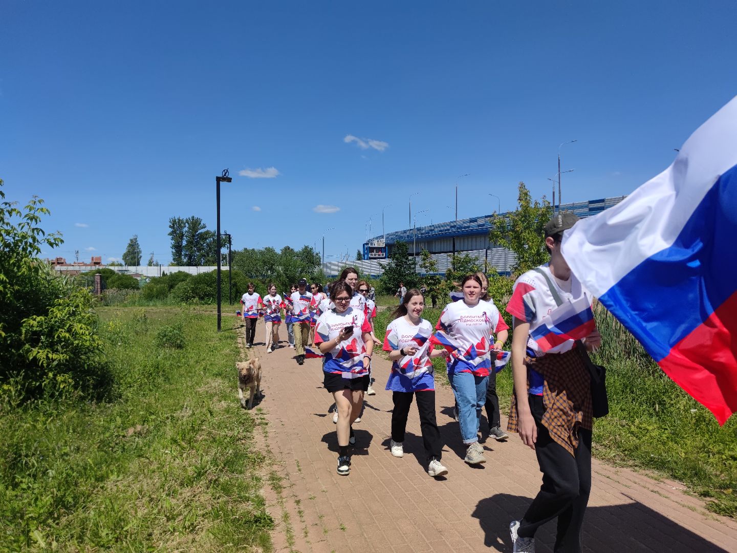 Триколорный забег, День России, праздник, Дубна