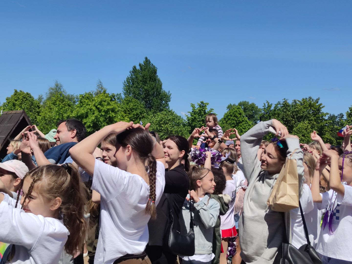 Флешмоб, волонтеры Подмосковья, День России, Дубна