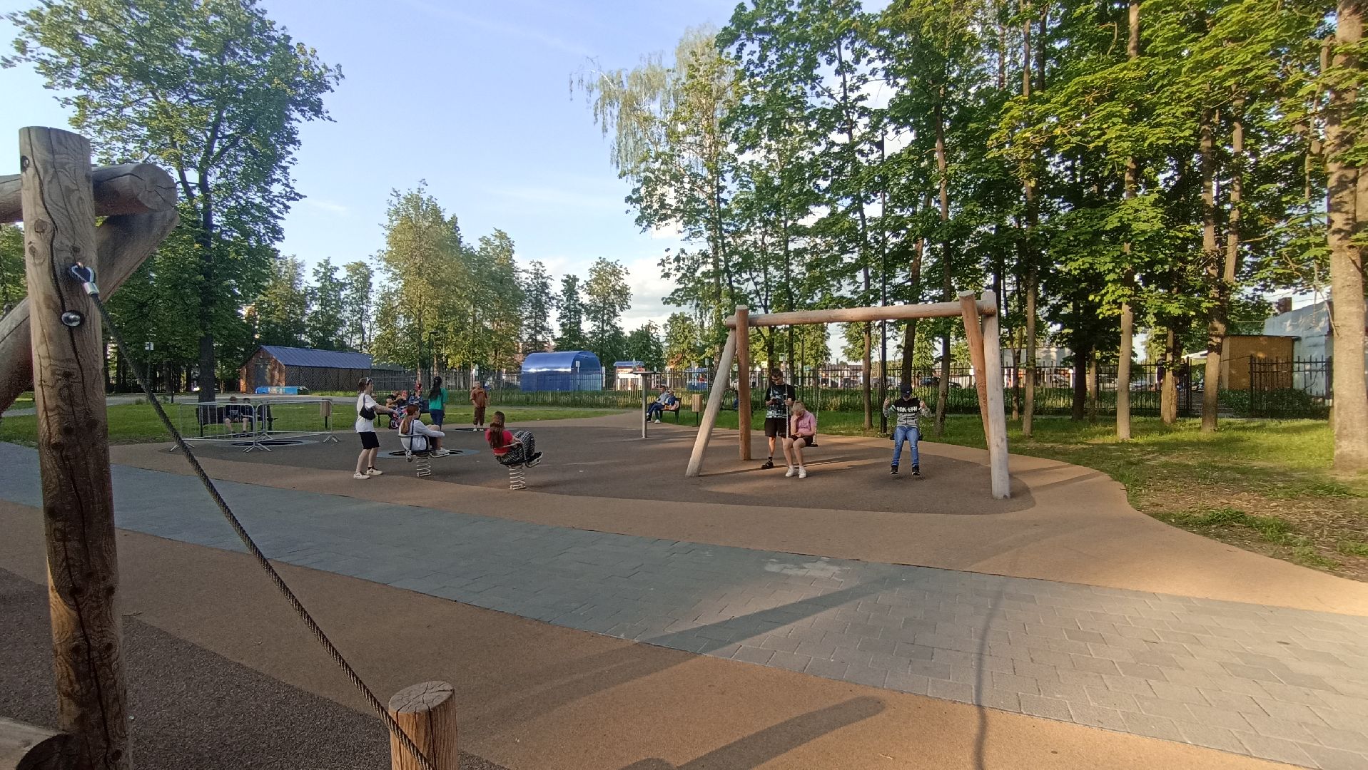 Серпухов, Подмосковье, парк, дети, полоса препятствий