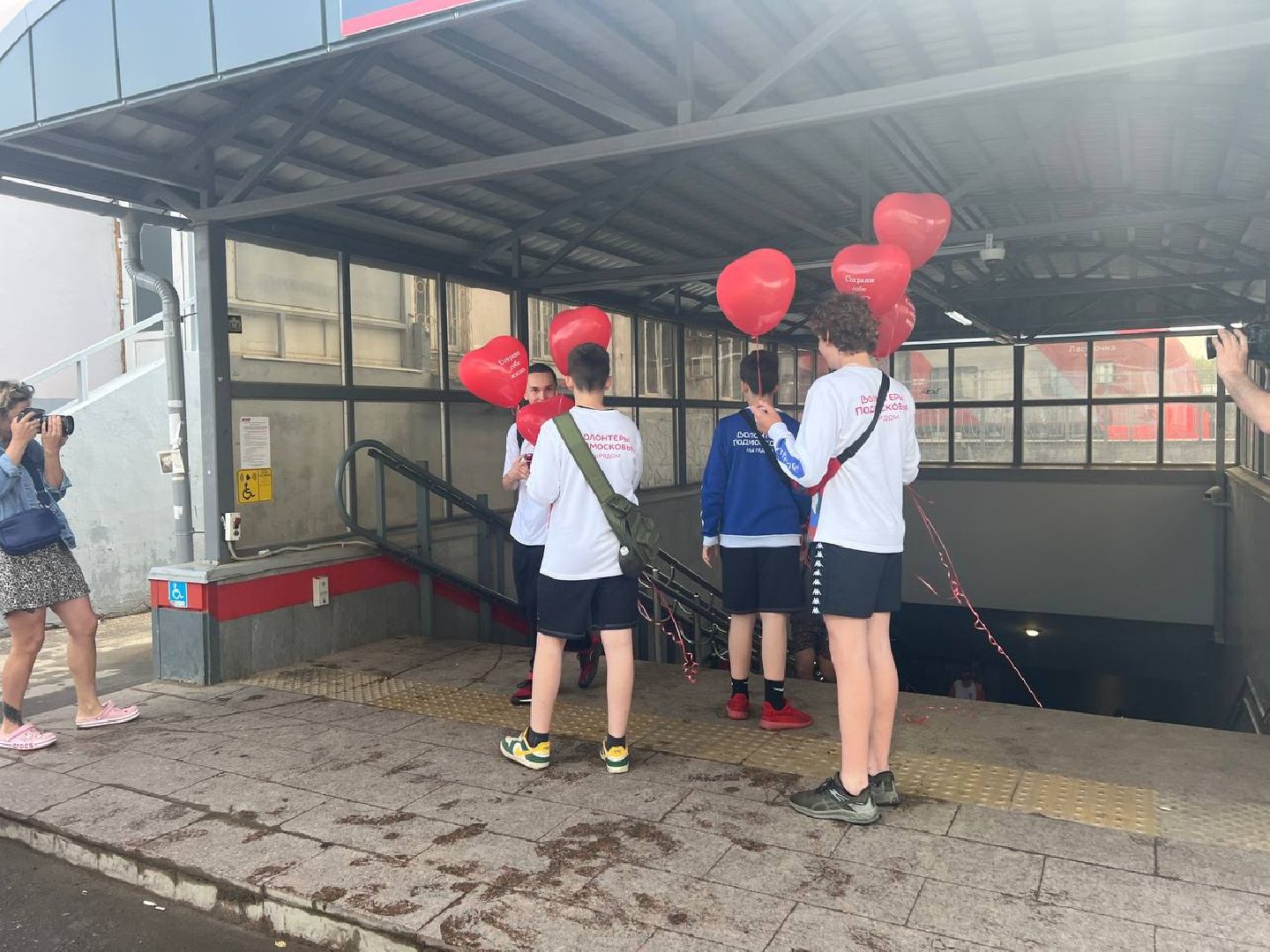 Солнечногорск, акция, волонтеры, станция, пассажиры