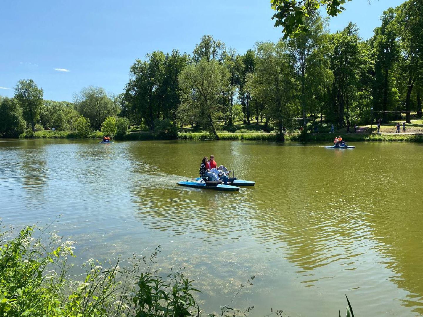 Чехов, День России, праздник, парк, катание, катамаран