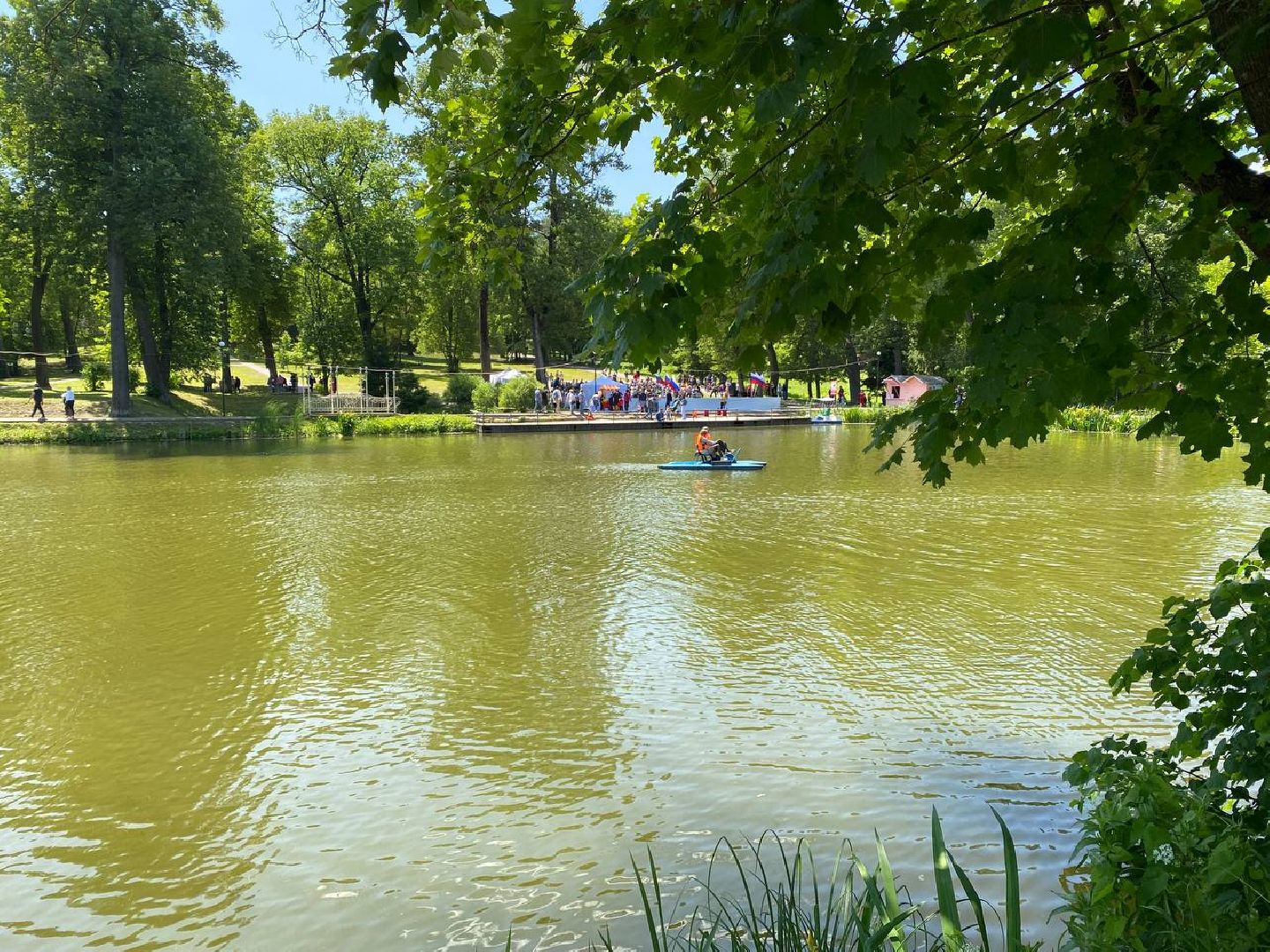 Чехов, День России, праздник, парк, катание, катамаран