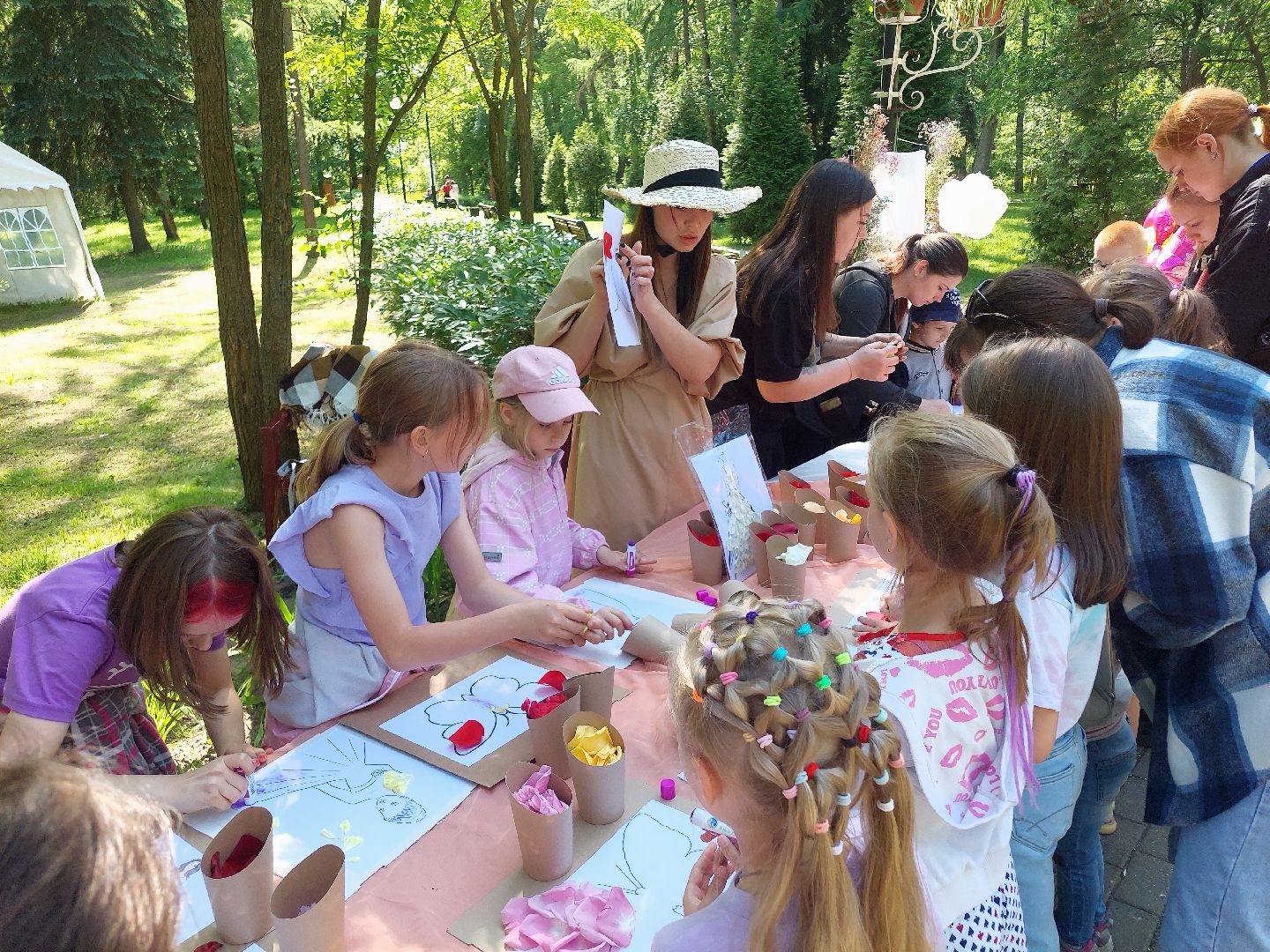 День России, парк Москворецкий, мастер-класс