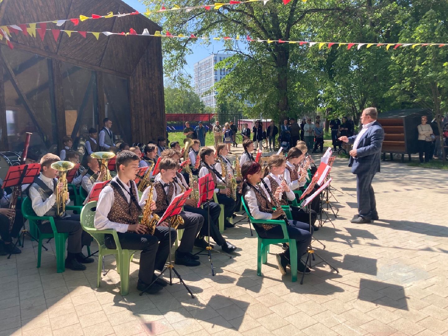 Солнечногоск, духовой оркестр, День России, музыка, школа искусств